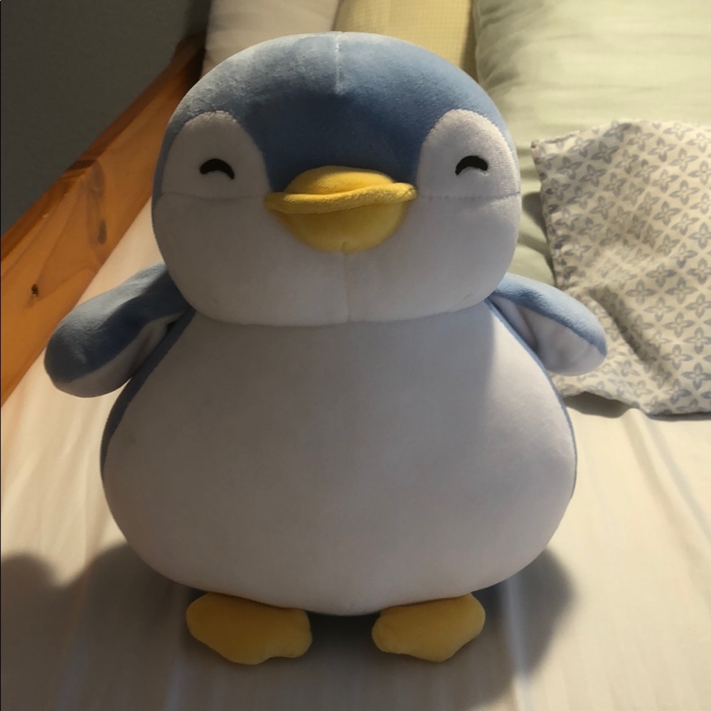 Blue and White Penguin Plush Toy